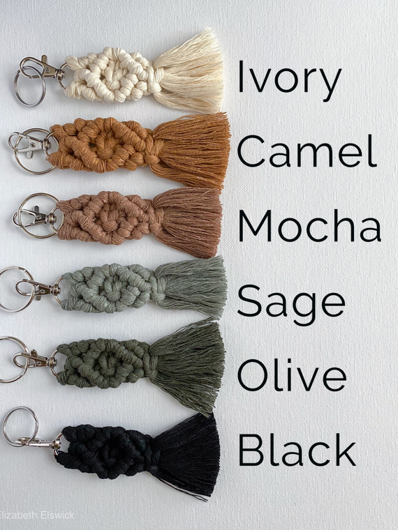 macrame keychain - mini – Bowen's Botanicals